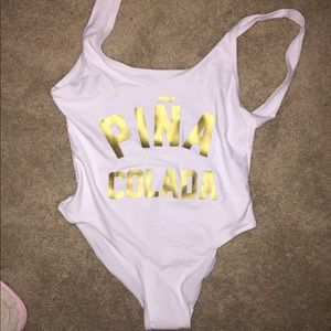 White Piña Colada One Piece